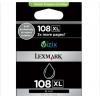 利盟(Lexmark) 108XL 大容量黑色墨盒(14N0476A) A4紙5%覆蓋率下最高可狂打510頁