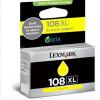 利盟(Lexmark) 108XL 大容量黃色墨盒(14N0479A)